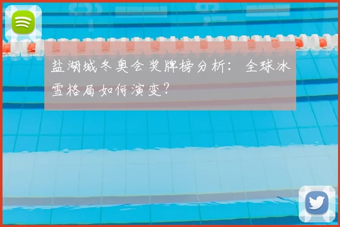 盐湖城冬奥会奖牌榜分析：全球冰雪格局如何演变？